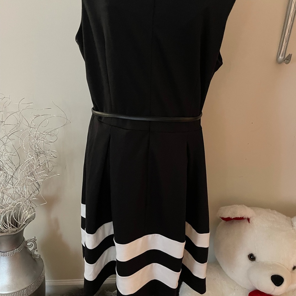 Black and white dress